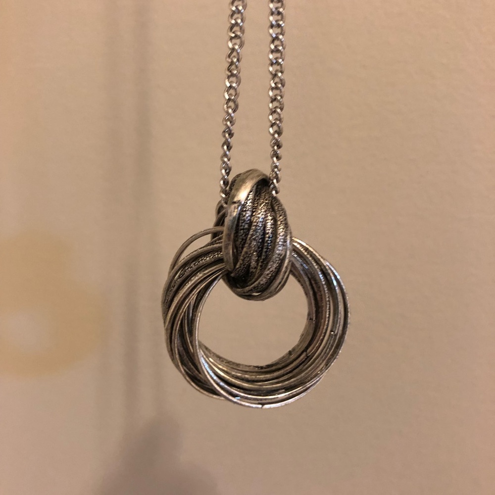 Long Silver Necklace